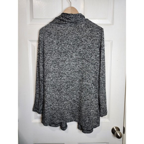 Athleta Black White Flowy Wrap Modal Sweater Size XS - Picture 3 of 4
